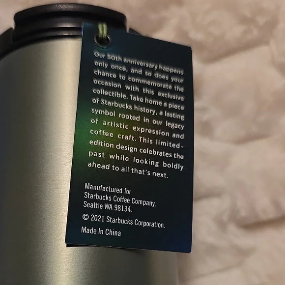 Starbucks 50th Anniversary Stainless Steel Etched Siren Tumbler - Picture 10 of 11